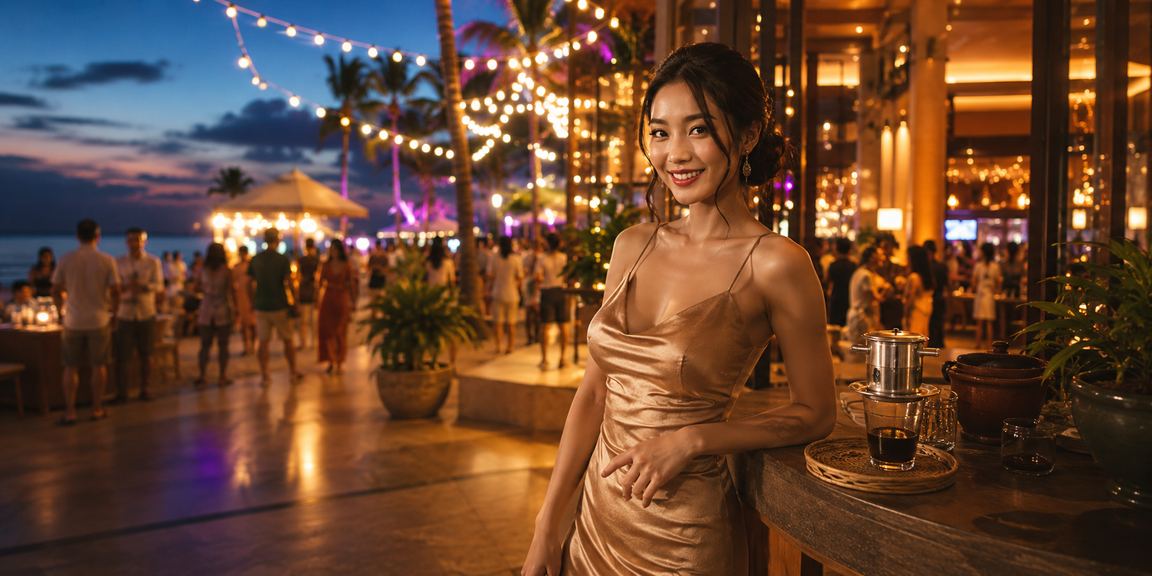 Người dùng tại Phú Quốc trải nghiệm casino online an toàn qua điện thoại bên quán cà phê